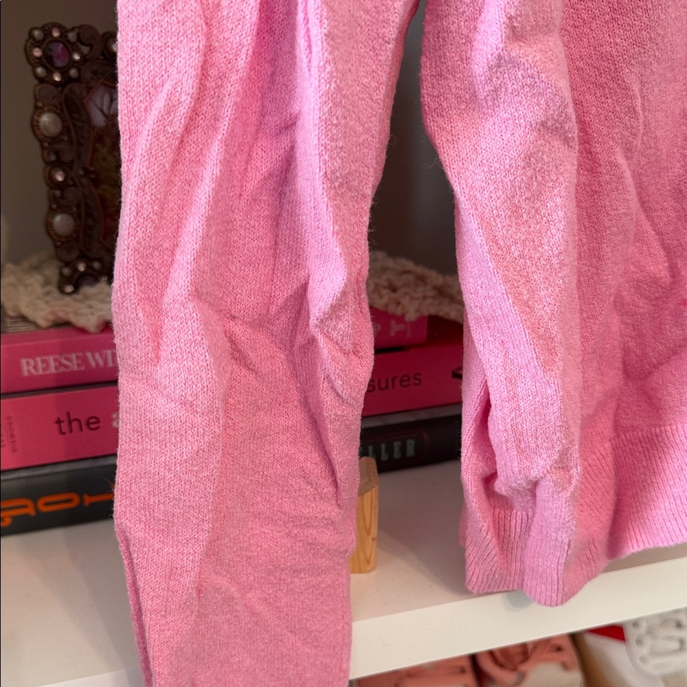 Pink Button-Up Cardigan - Picture 5 of 9